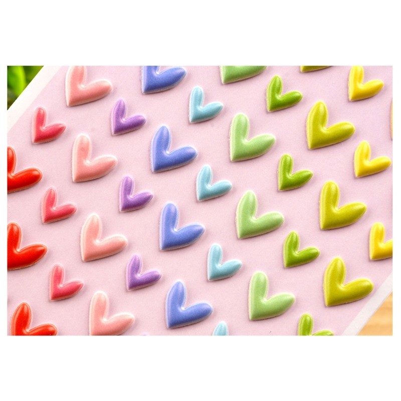 5Sheets Silicone Foam Stickers Journal Decor Phone Camera Decoration Stickers