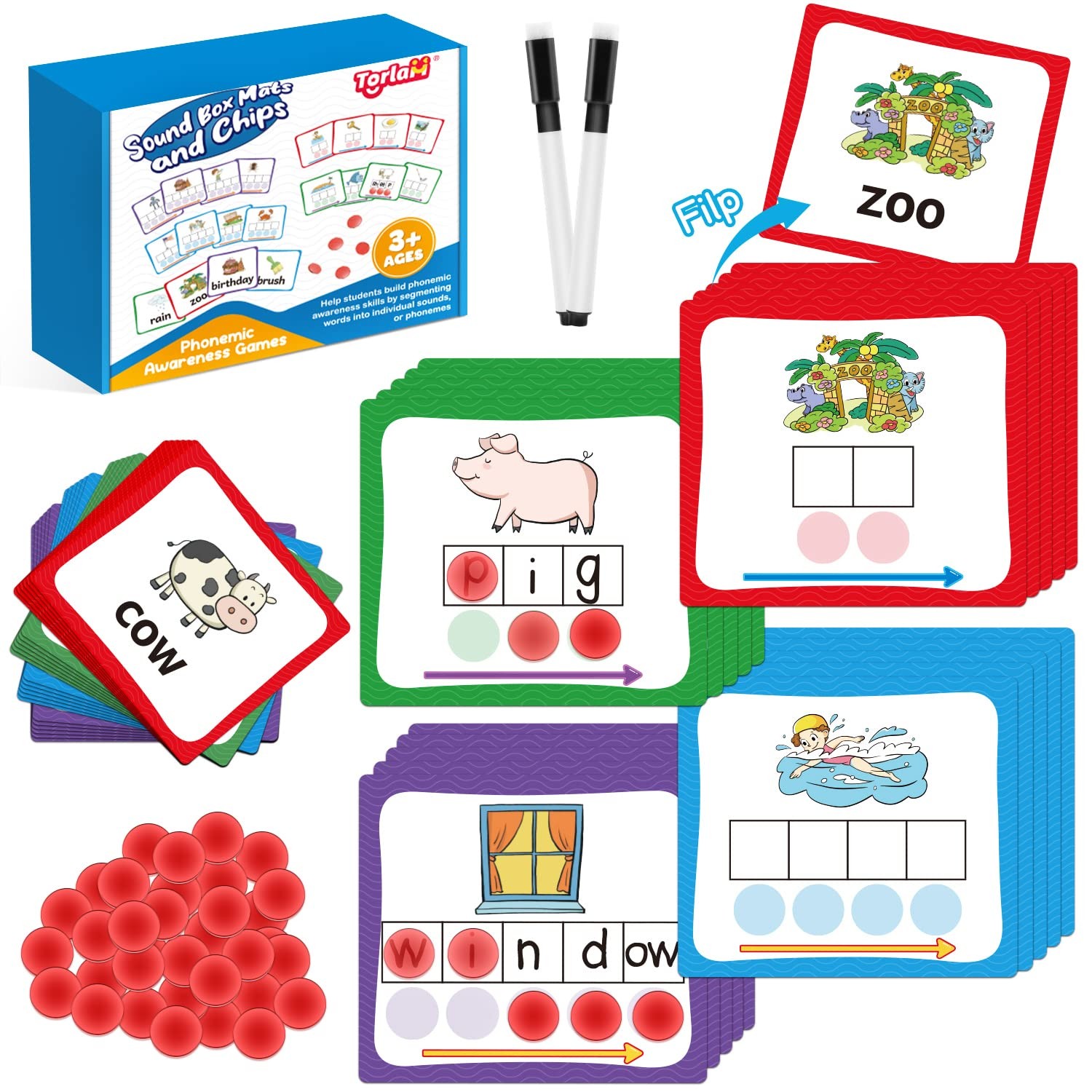 Elkonin Boxes Phonemic Awareness Phonics Games, Reading Spelling Sound Manipu…