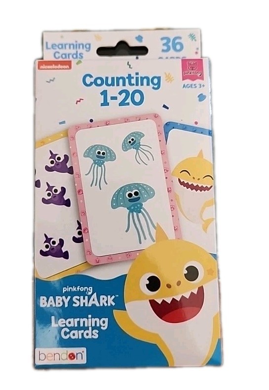 Nickelodeon Baby Shark – Counting 1-20 – Learning 36 Flash cards
