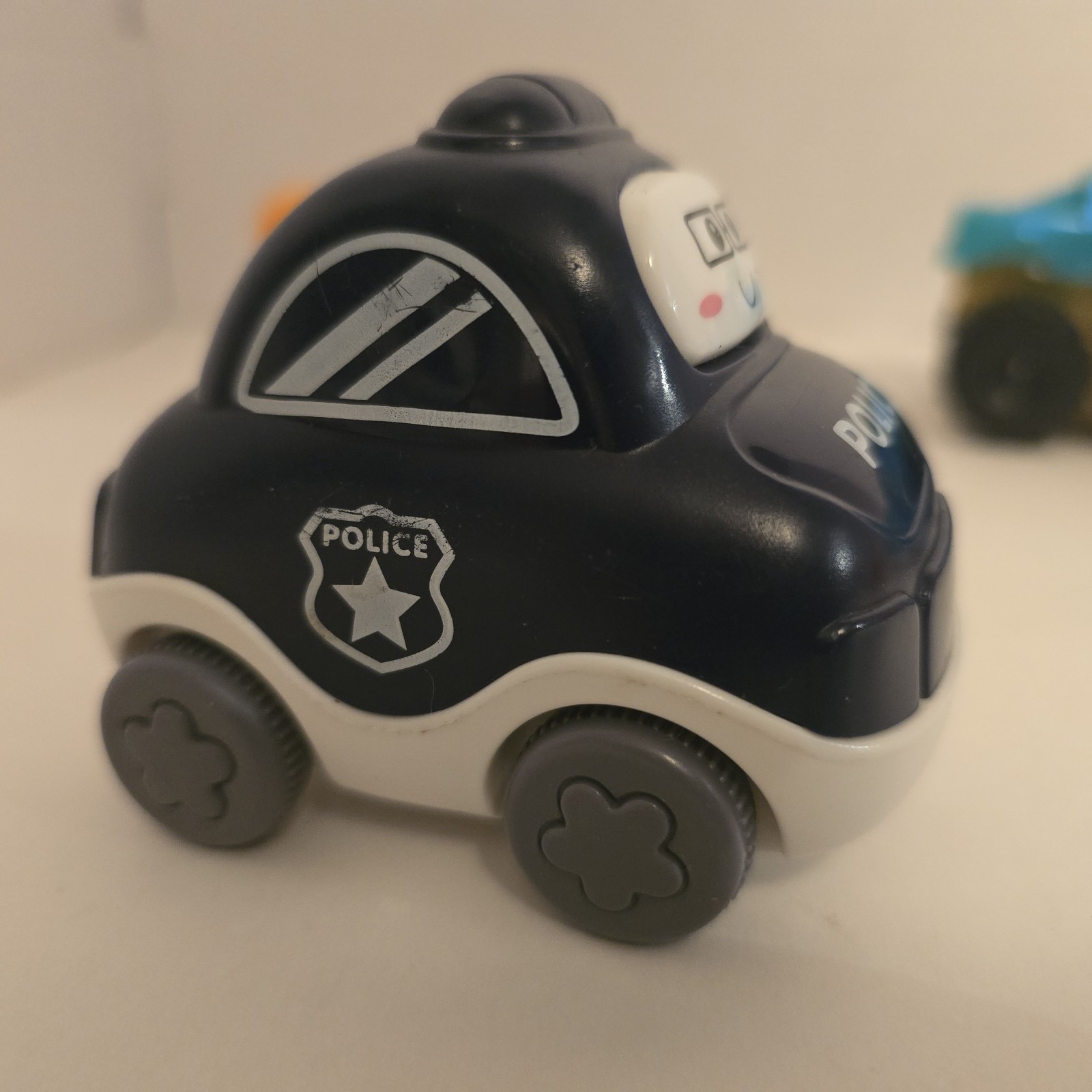 Toddler Toy Truck, Car, Vehicle Lot Of 7 Plastic Cartoon Face