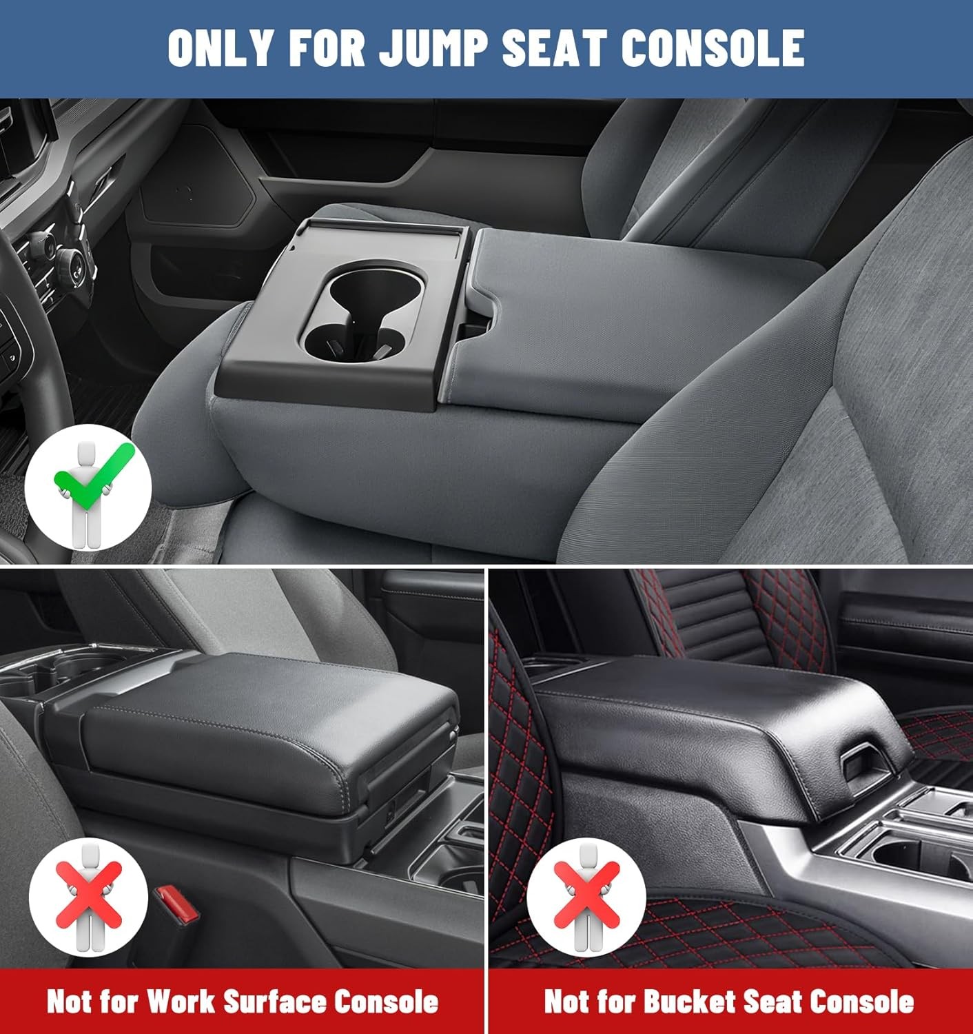 Center Console Organizer for 2011-2024 2025 Ford F150 F250 F350 F450 F550 F650 A