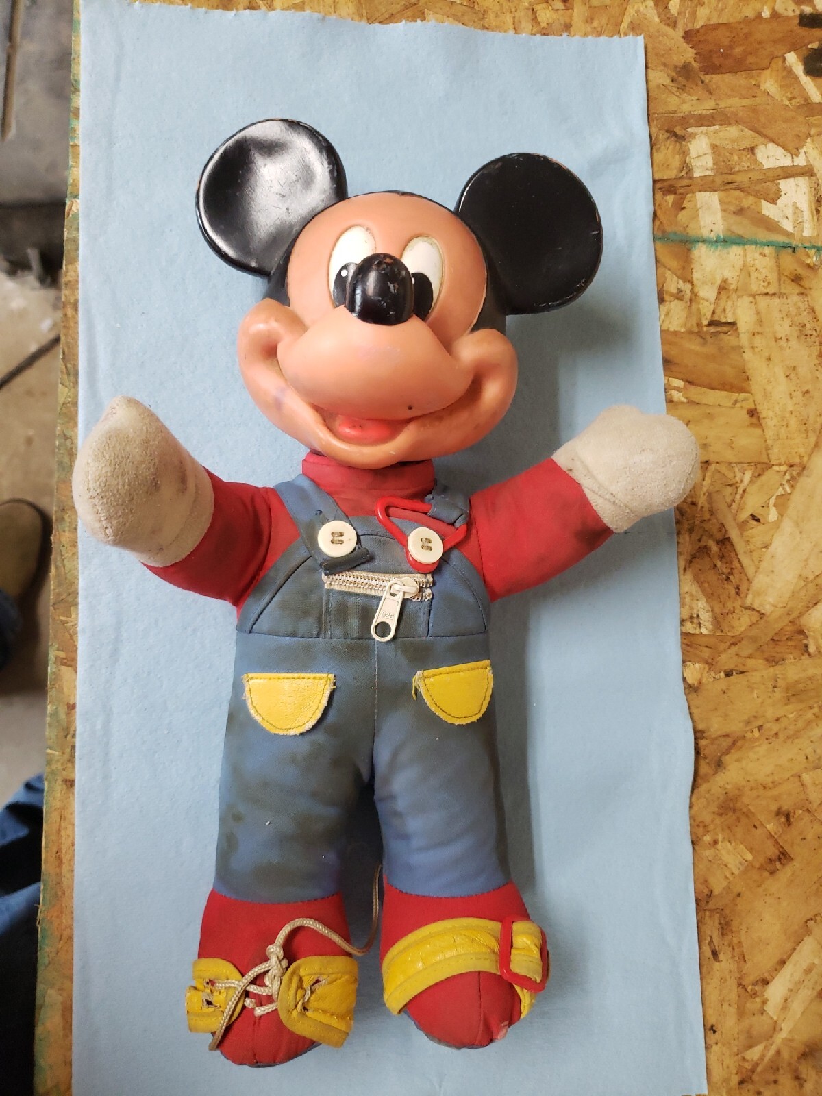 Mattel Mickey Mouse Learn How to Dress Doll Plush Toy Disney Vintage 1980s AN