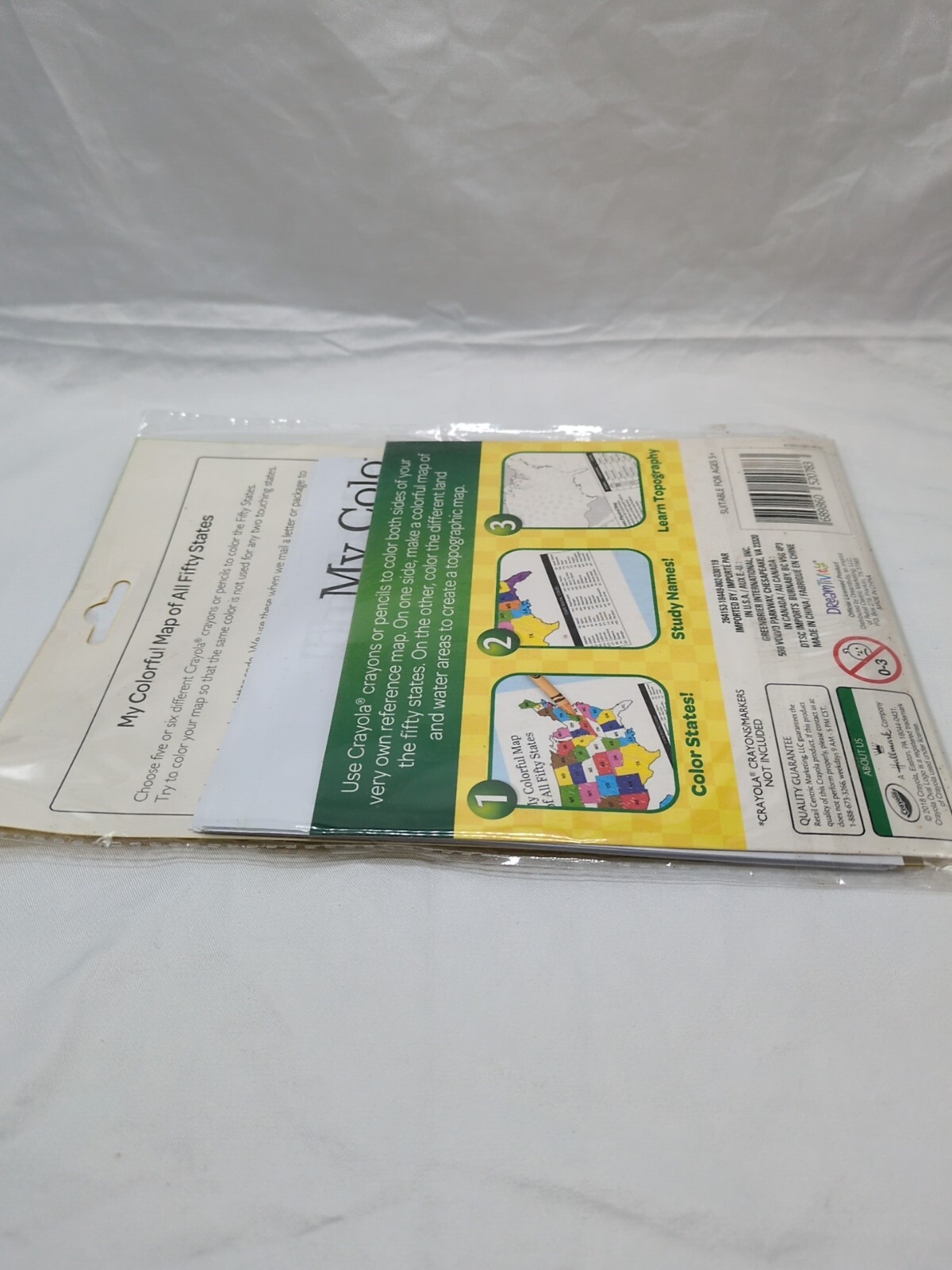 Crayola States And Symbols Color The USA Maps (6) 12″ X 12″