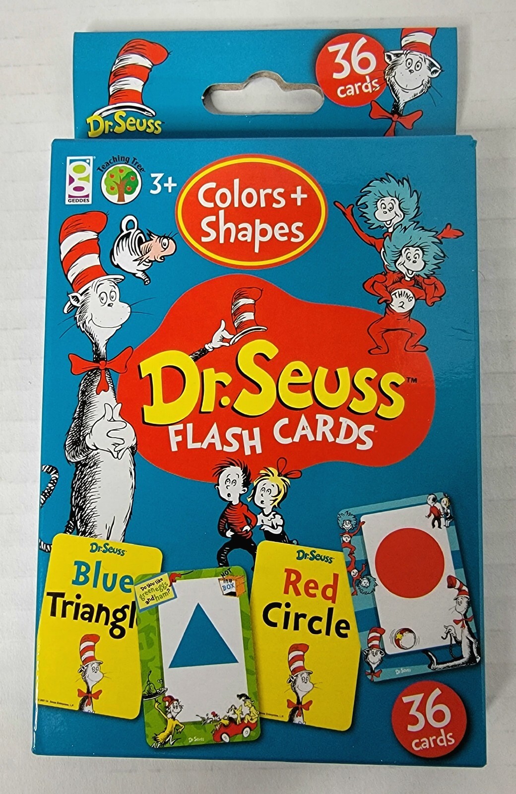 Dr. Seuss Cat In The Hat Flash Cards 3 Pack ABC’s Words Numbers Colors Shapes