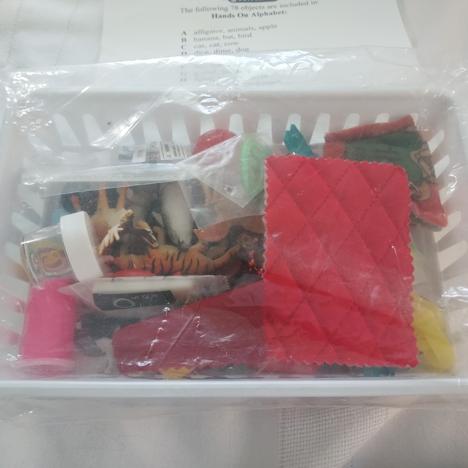 Primary Concepts Alphabet Objects Set PC-2033 Montessori Phonics New In Bag Mini