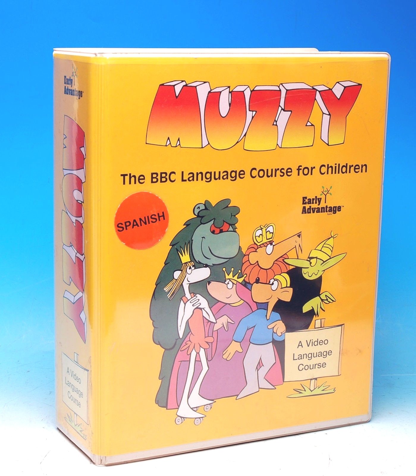 BBC MUZZY SPANISH VIDEO LANGUAGE COURSE 5 VHS TAPES 2 AUDIO CASSETTES VOCABULARY