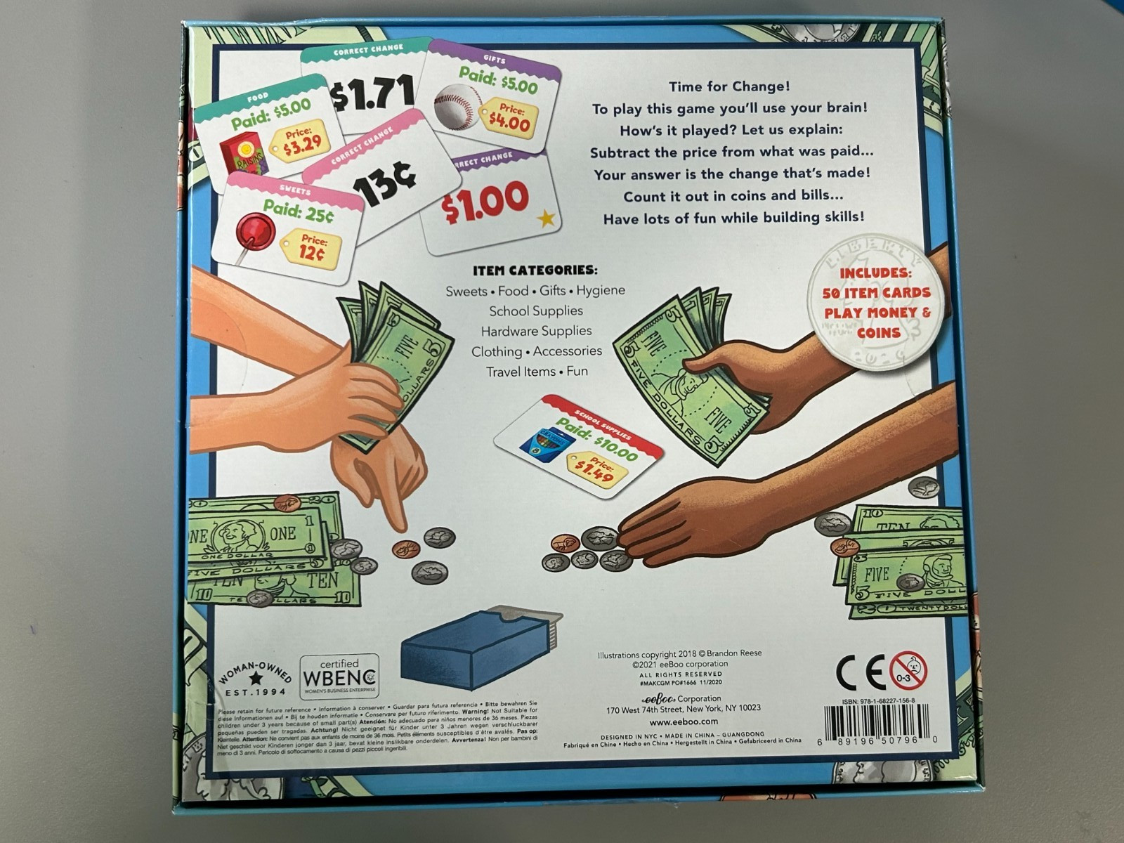 Making Change – Game Of Money & Speed Subtraction by eeBoo Used Complete Game
