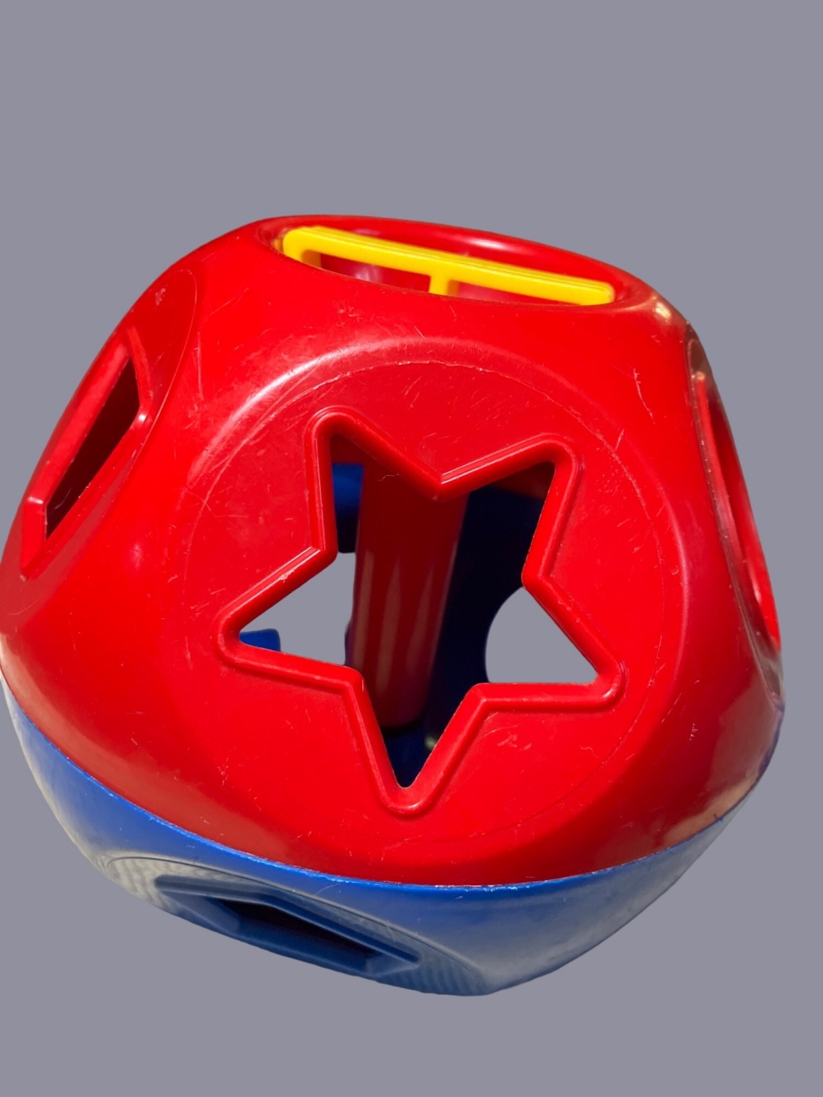 Tupperware Vintage Shape O Ball Shape Sorter Toy Blue Red Yellow