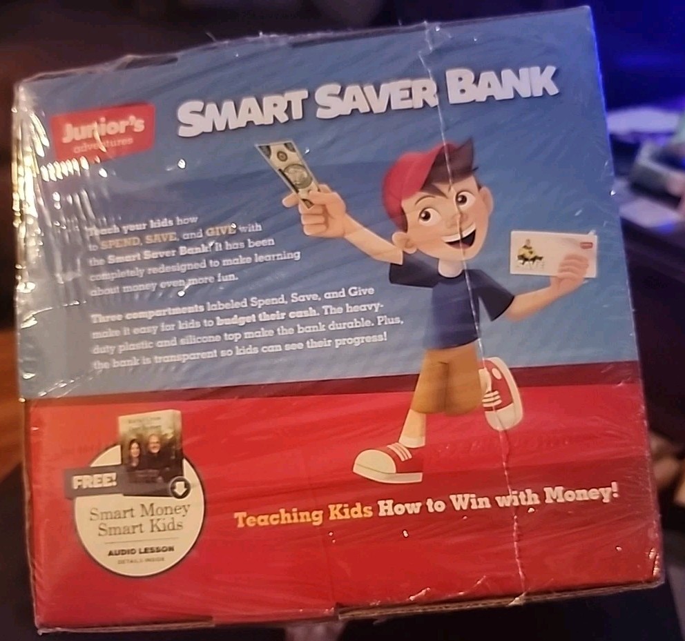 Dave Ramsey: Junior’s Adventures Smart Saver Bank NEW Sealed Spend Save Give