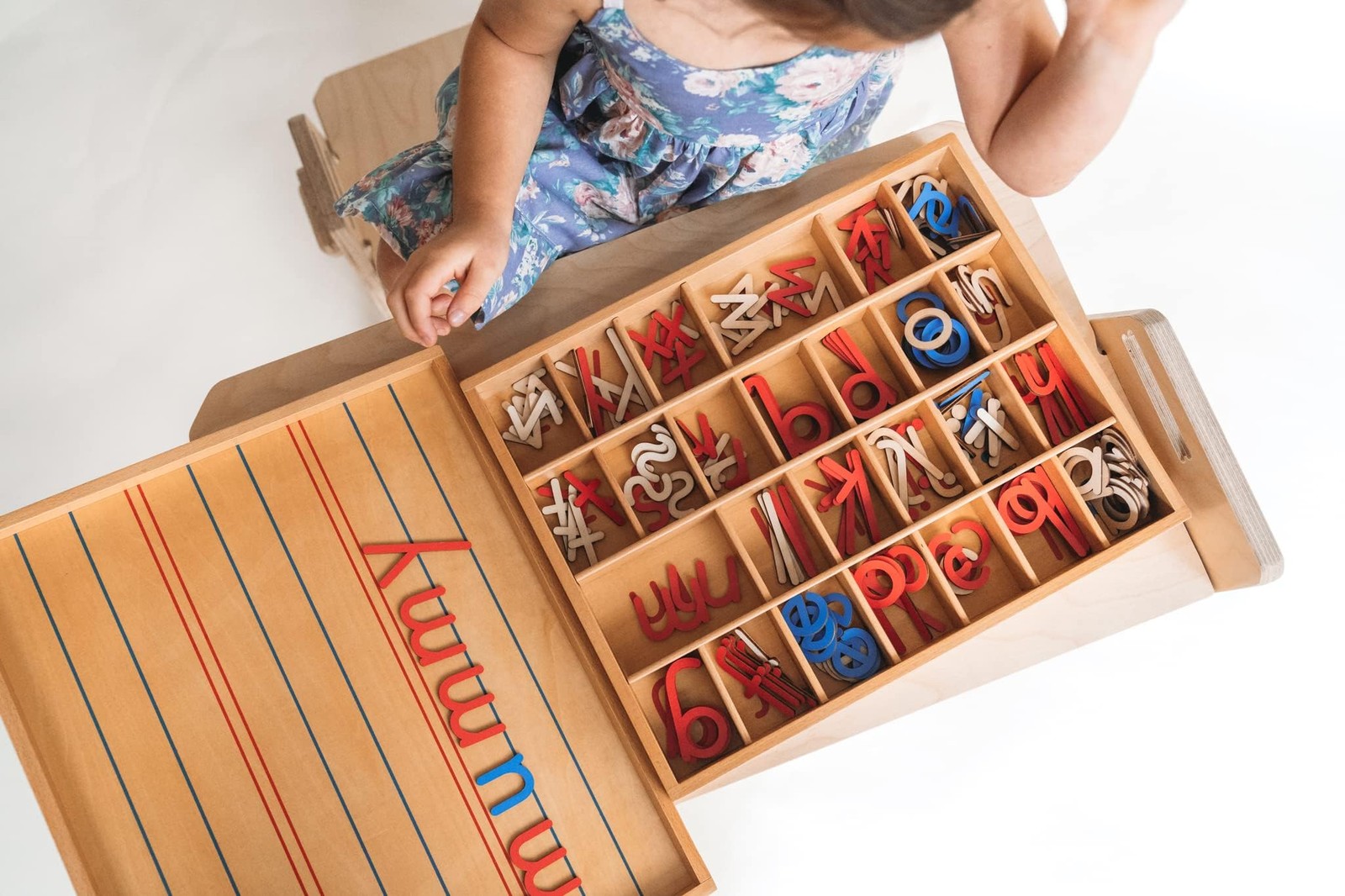 Movable Alphabet Montessori Wooden Letters – Moveable Alphabet With Box Mats …
