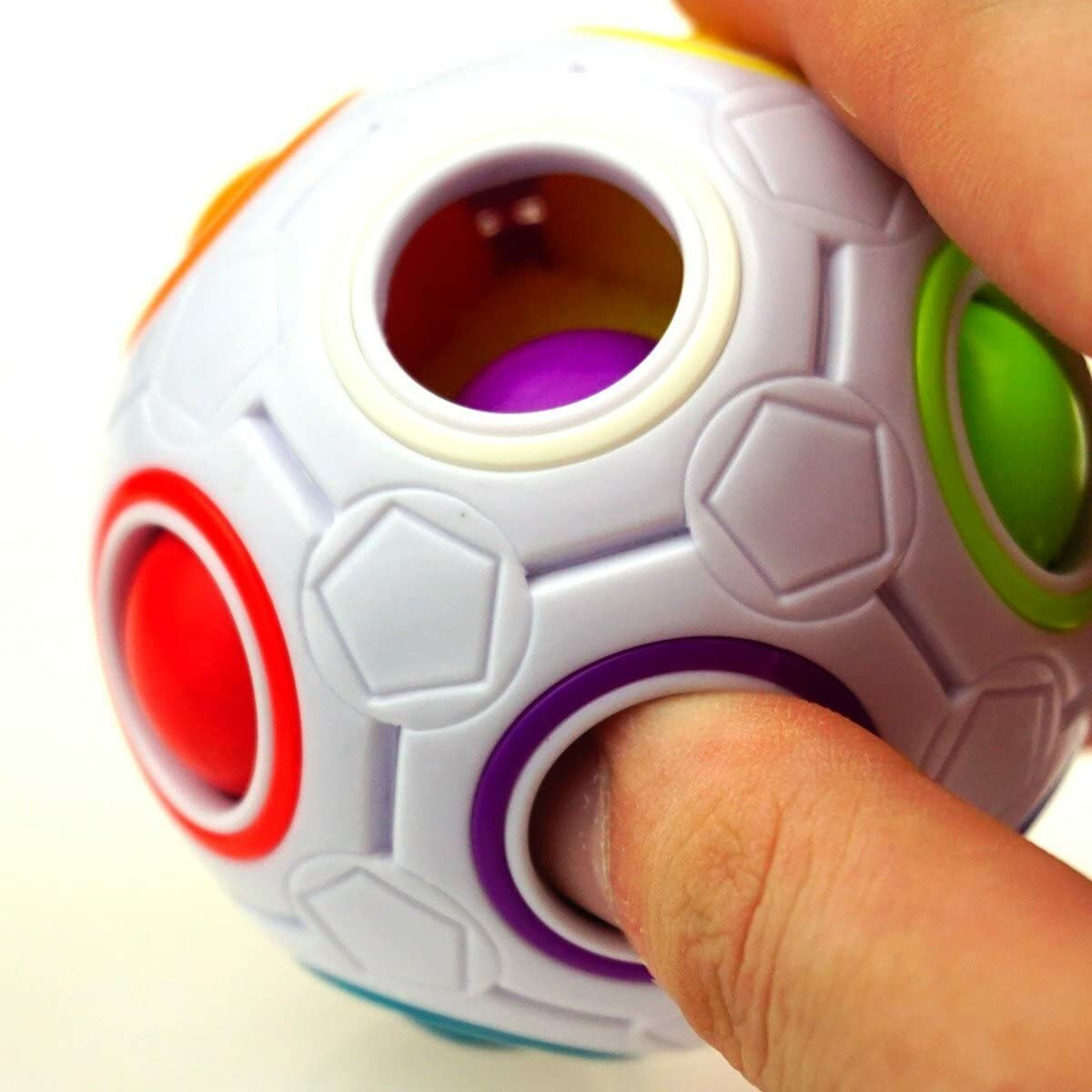 Rainbow Ball Magic Cube Fidget Toy Puzzle Magic Rainbow Ball Puzzle Fun Fidget