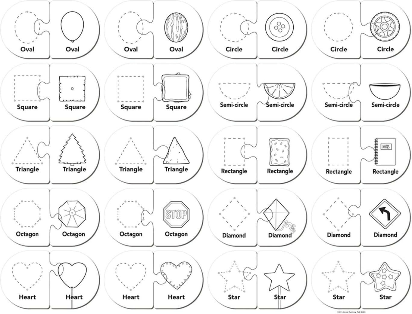 Preschool Colors & Shapes Matching Game – Eco-Friendly Jigsaw Puzzle for Kids