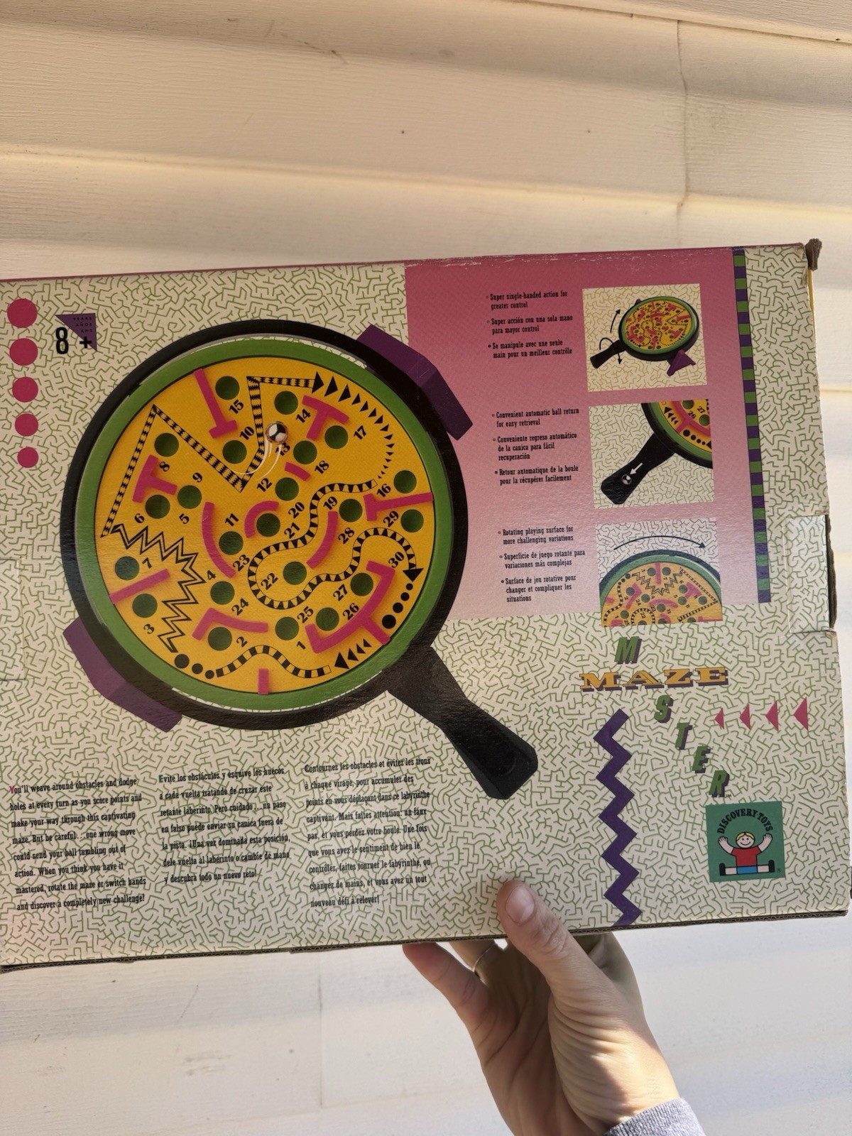 Discontinued Discovery Toys Maze Master Labyrinth Game Vintage 1990 Kids Hand