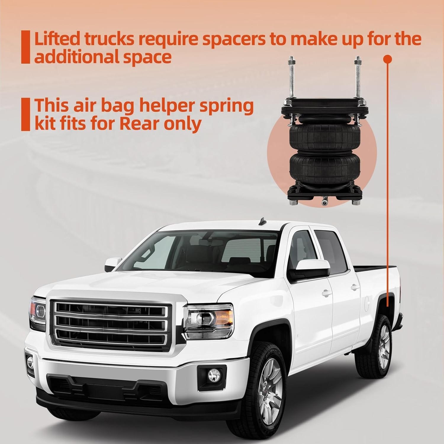 Air Spring Bag Suspension Kit Compatible with 1999-2007 Chevy Silverado/GMC S…