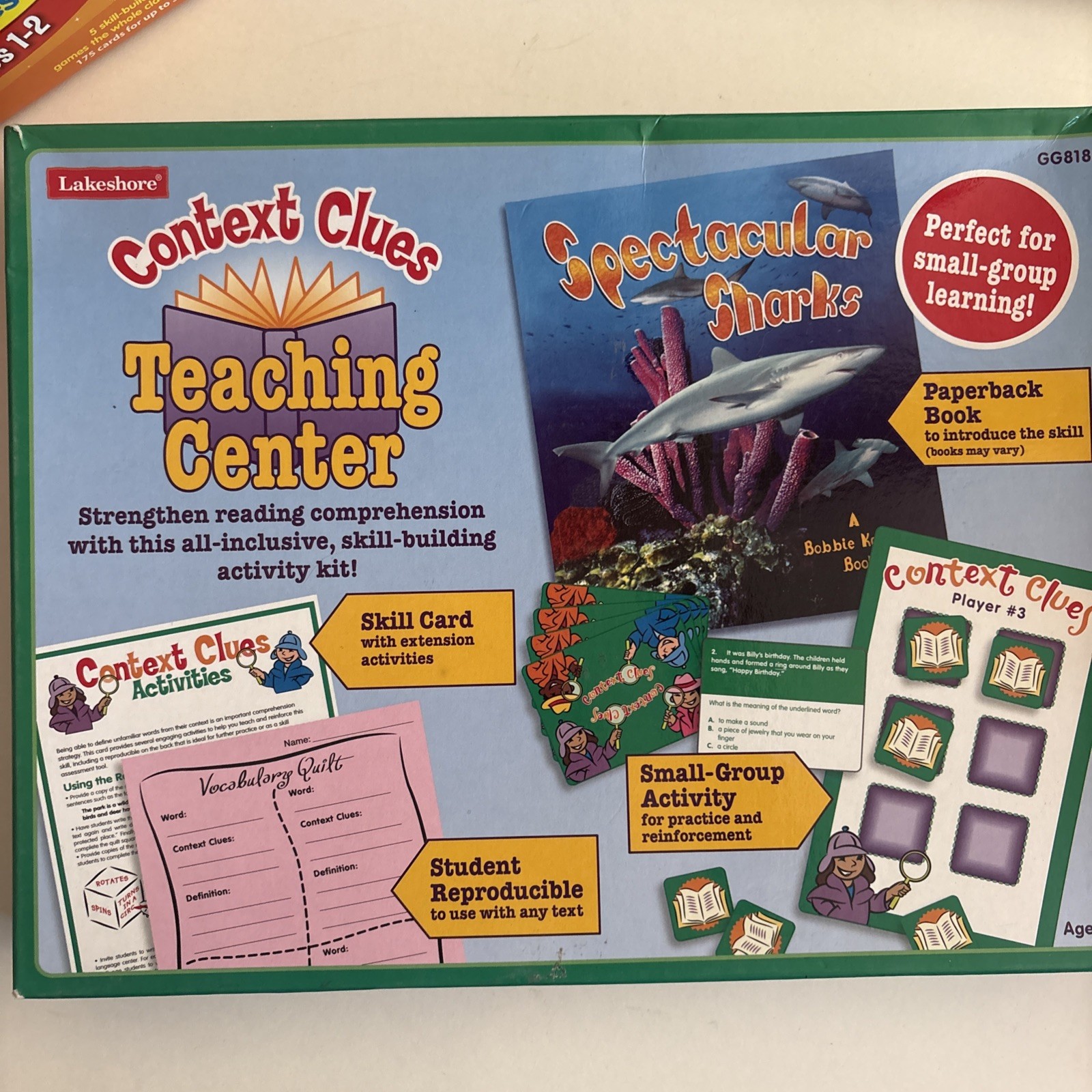 Learning Center Lakeshore Activity Set Lot Of 11 Games 4-9 Homeschool Education