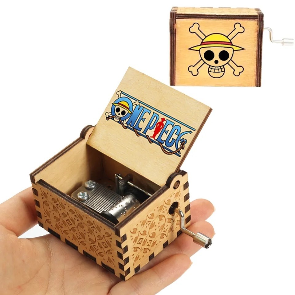 One Piece Pirate Music Box Vintage Antique Luffy Crank Melody