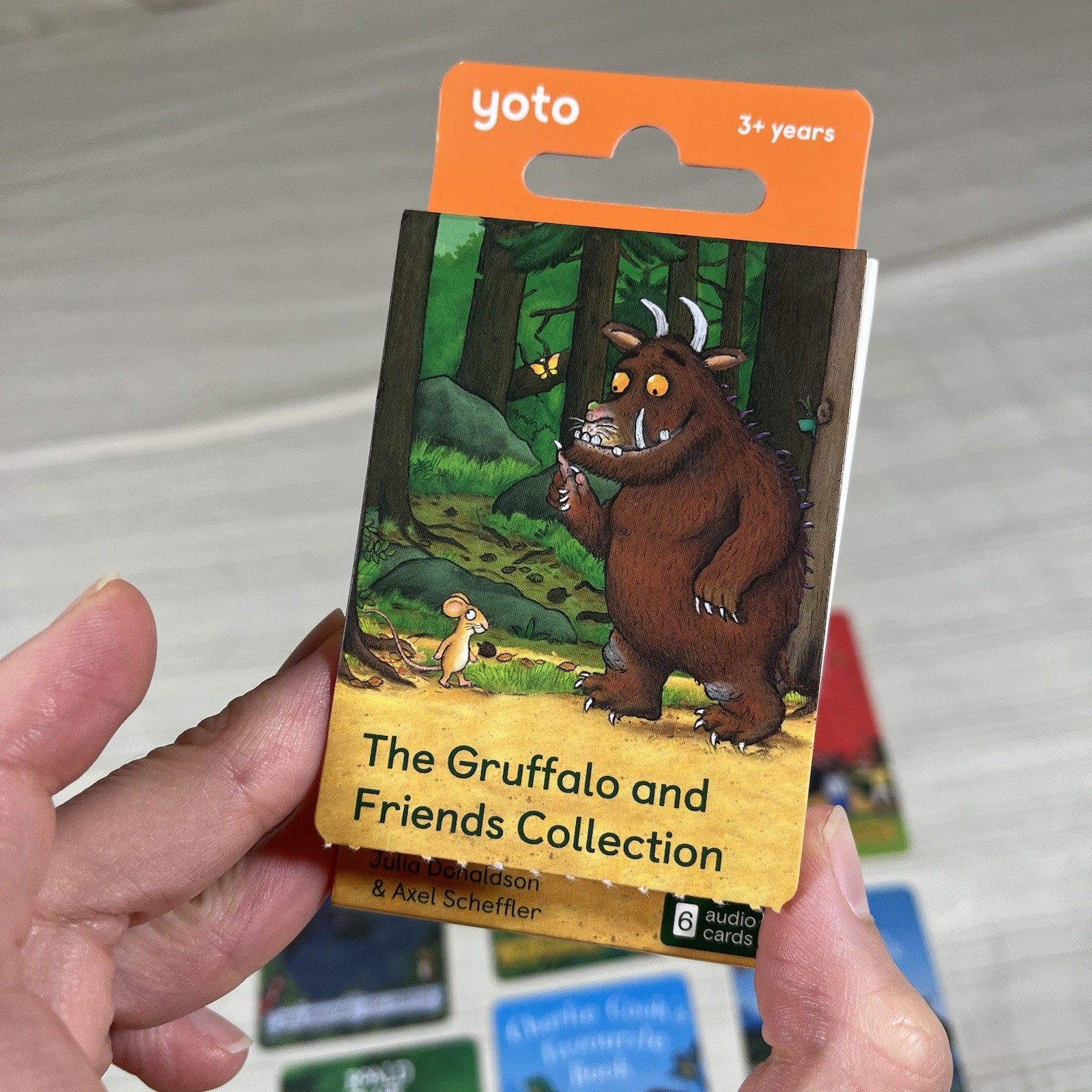 Yoto The Gruffalo & Friends Collection 6 Audio Cards & Hungry Caterpillar Card