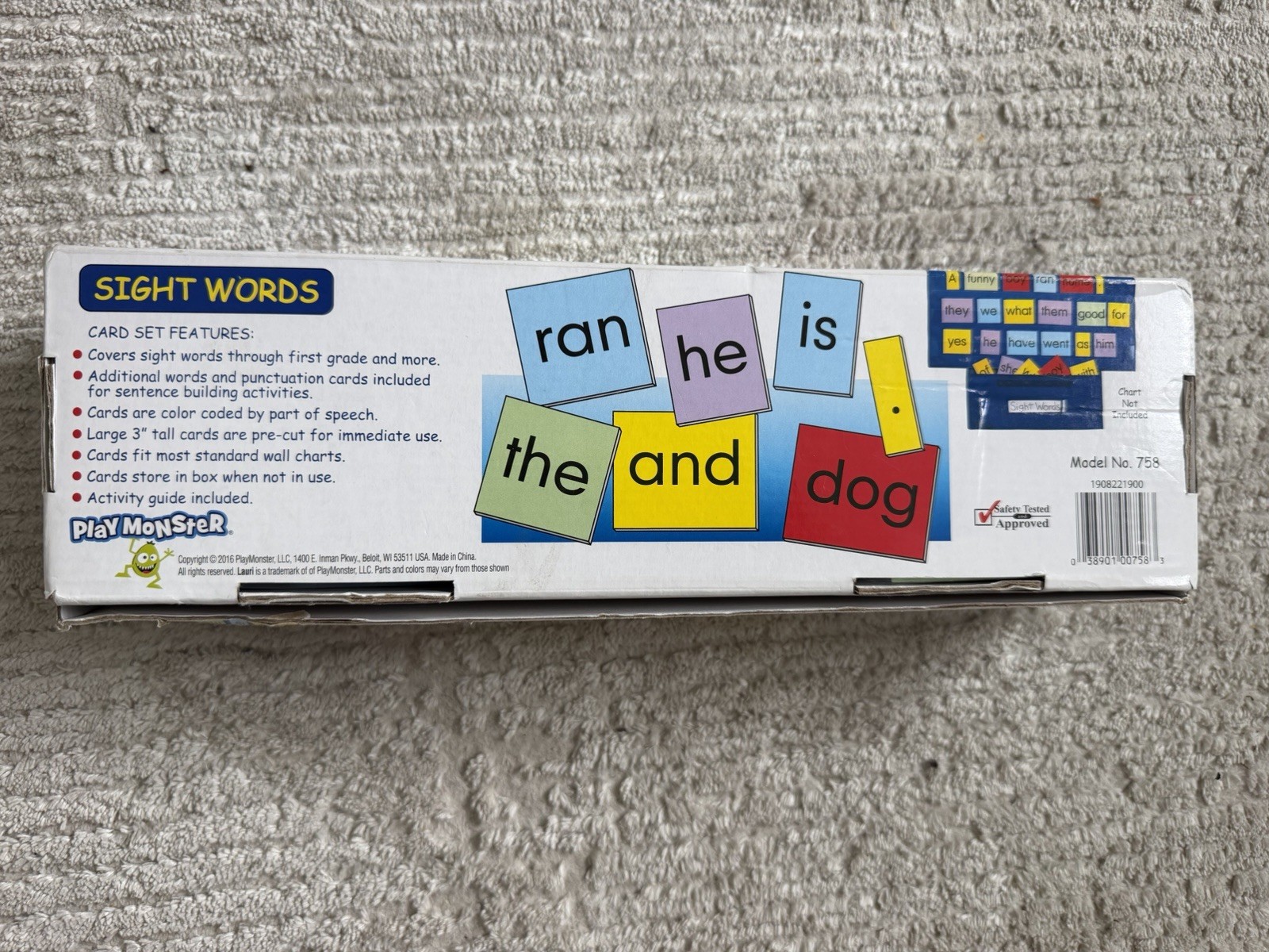 PlayMonster Lauri Pocket Chart Cards – Sight Words