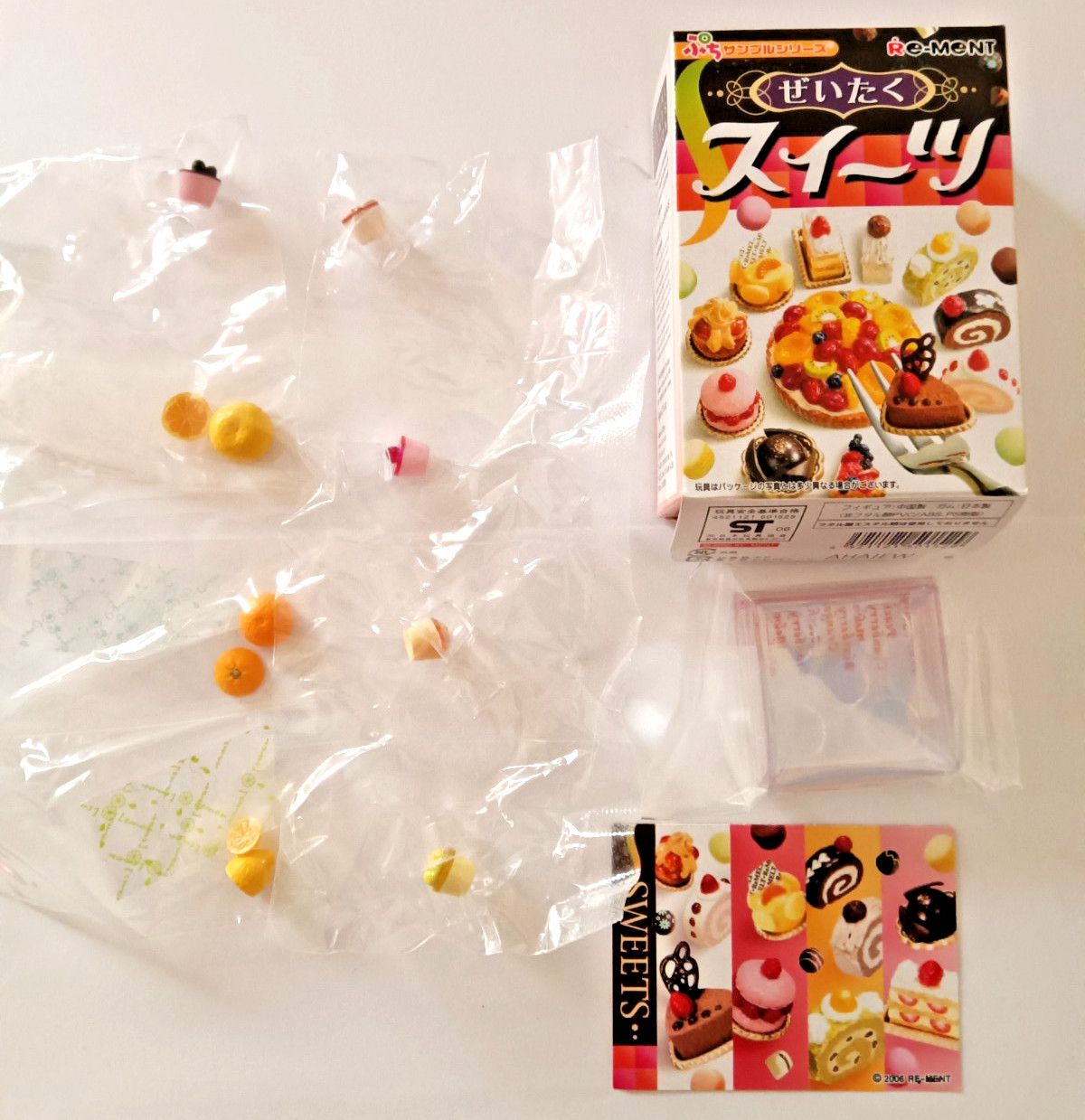 Rare 2006 Re-Ment Luxury Elegant Cakes and Sweets Lot of 7 In Original Box New