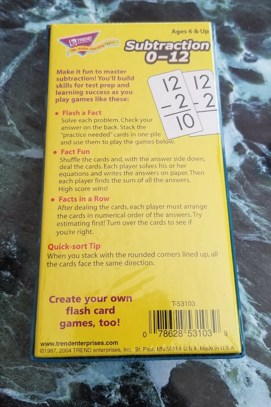 Trend Flash Cards – 90+ Cards Per Box, Money, Time, Add, Subtract – Skill Build