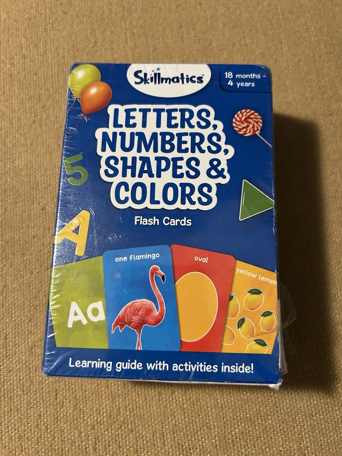 Skillmatics Thick Flash Cards for Toddlers Letters Numbers Shapes & Colors