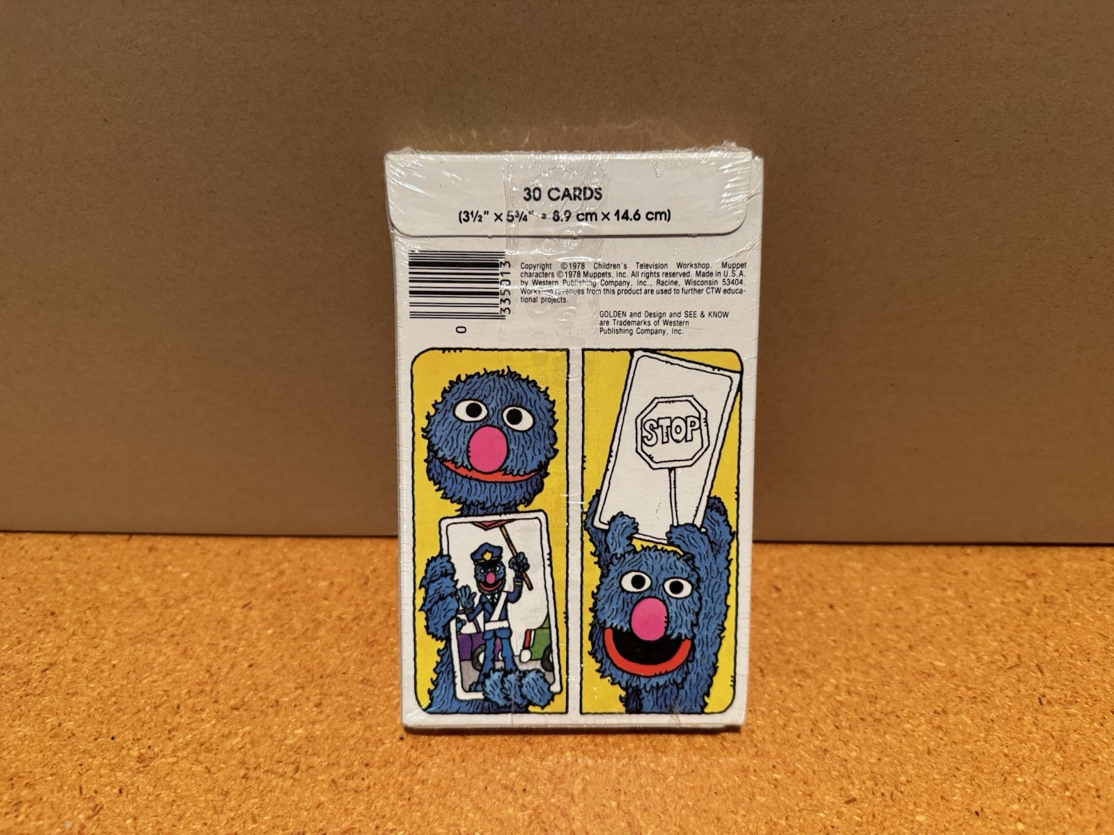 Golden Sesame Street See and Know Word Cards Featuring Grover 1978 New/Sealed
