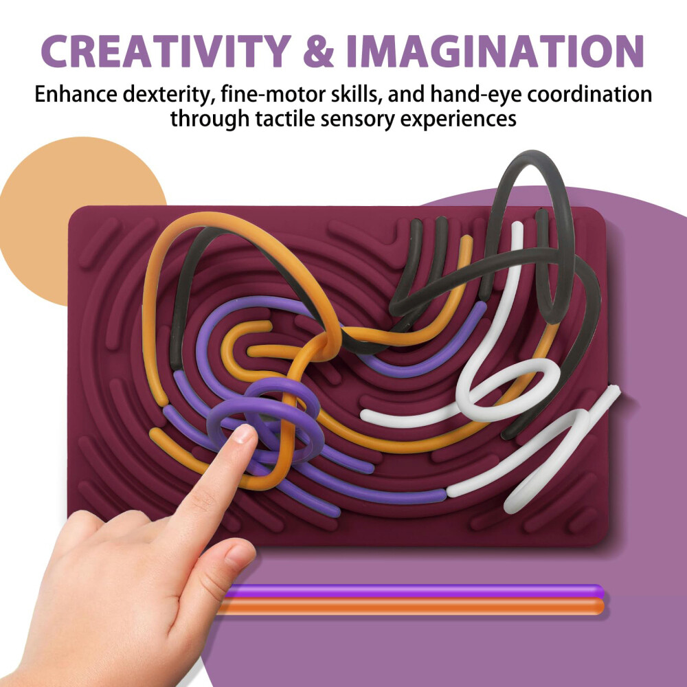 Children Stress Relief Sensory Toy Silicone Sensory Stress Relief Activity Board