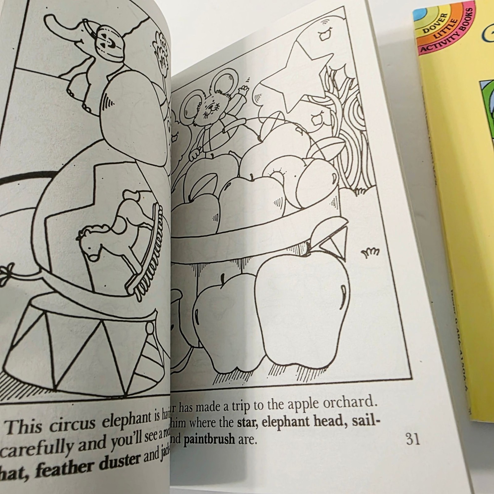 3 Vtg Dover Little Activity Books Christmas Mazes Garden Fairies Coloring Book