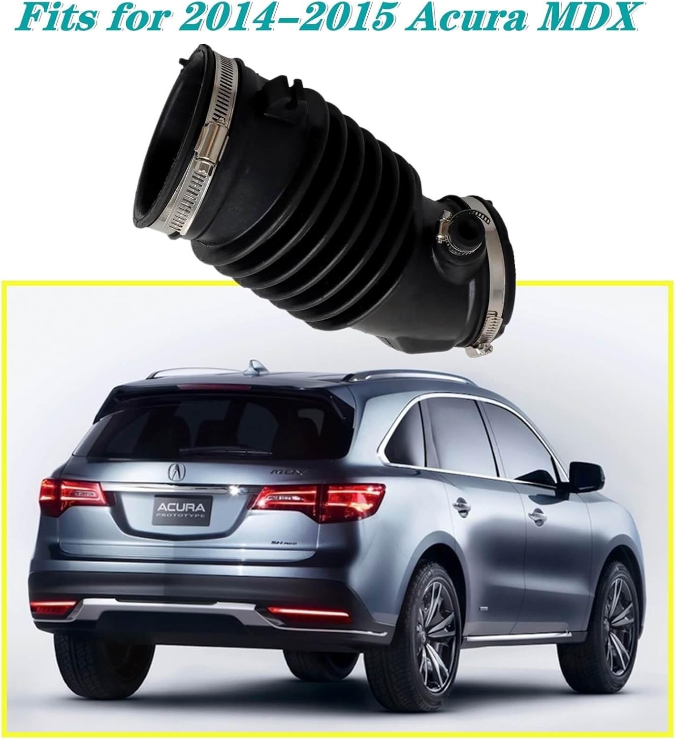 17228-5J6-A00 Air Intake Hose Replacement For 2014-2015 Acura MDX Air Flow Tu…