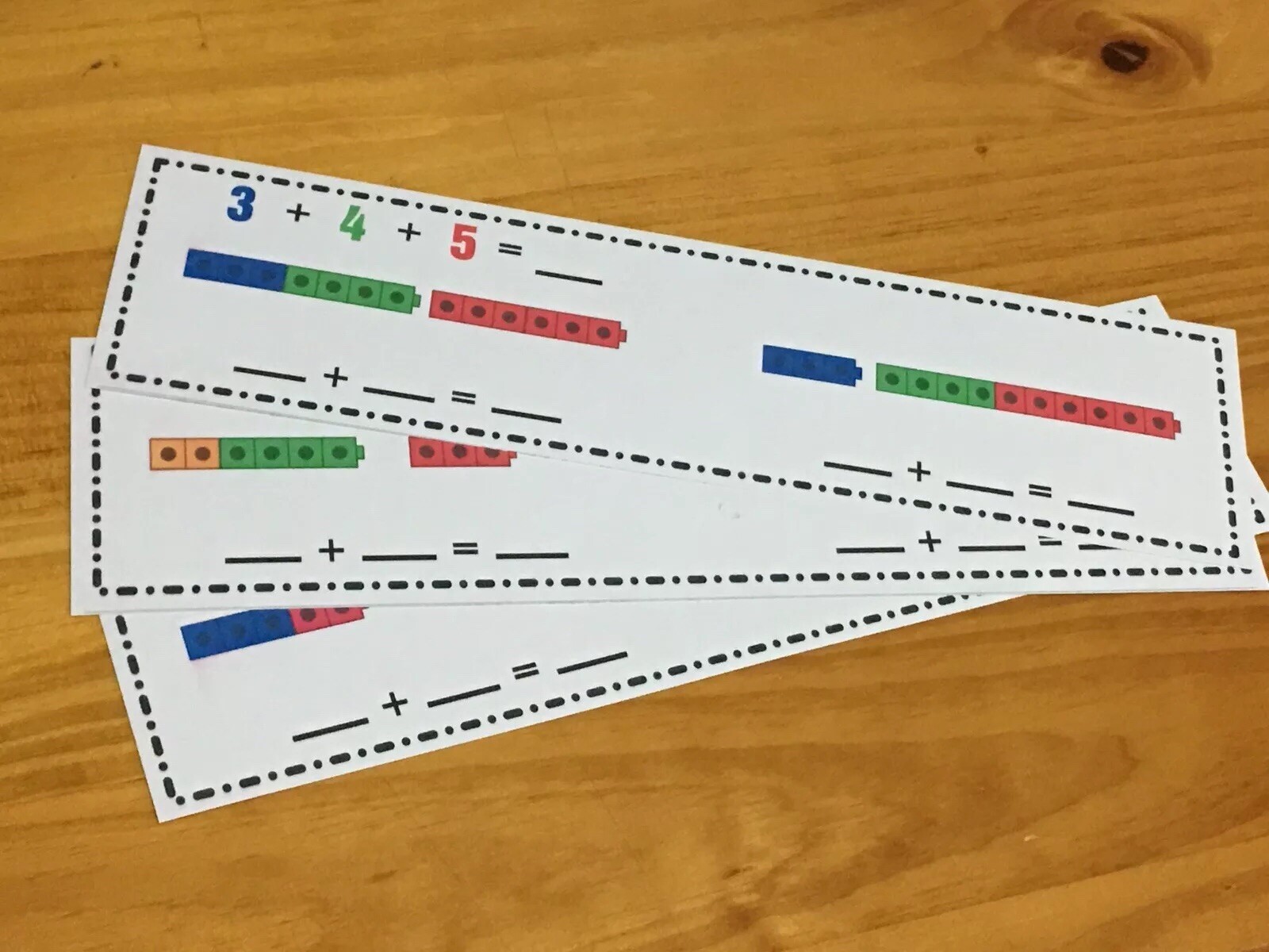2-Way Three Digit Addition – Wipe & Write Learning Center – 21 Laminated cards