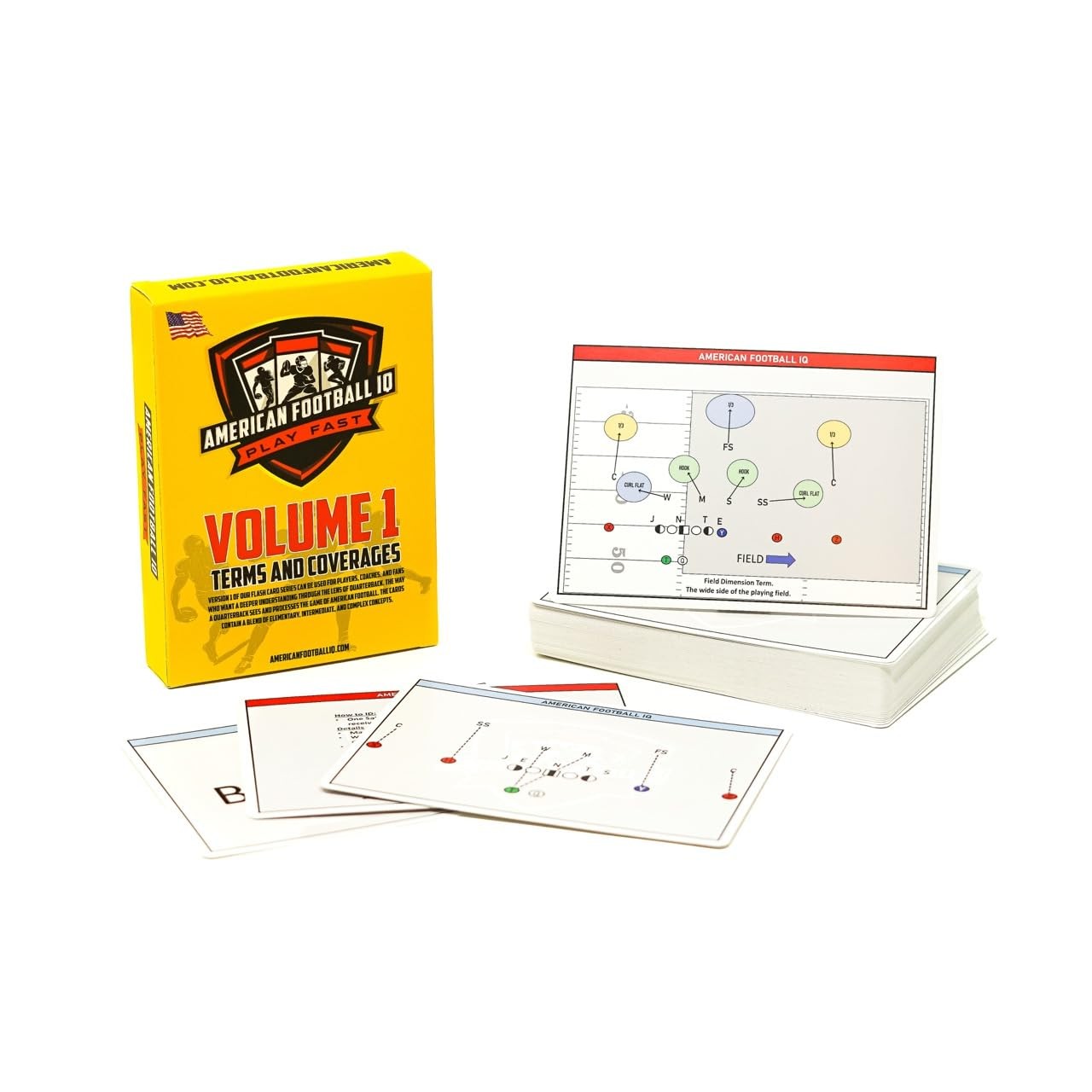 American Football Training Flashcards – Volume 1: Learn Plays, Coverages & Fo…