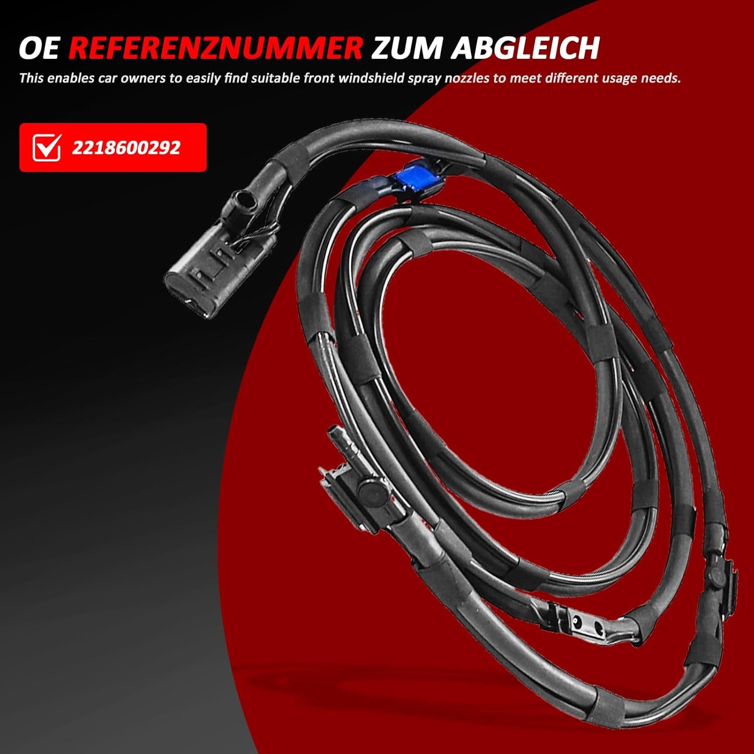Windshield Washer Hose Compatible with Mercedes-Benz CL550 CL600 S350 S400 S550