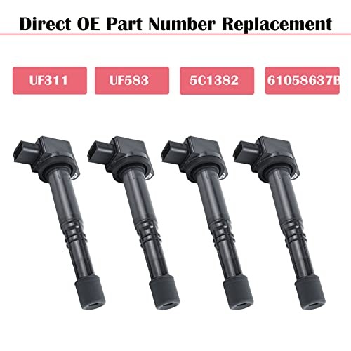 Set of 4 Ignition Coil Pack Spark Plugs for Honda Accord CRV Civic SI Element