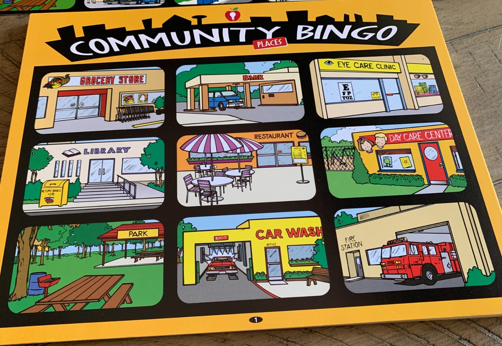 Rare PCI Education Community Bingo Places Game by Janie Haugen | Special Ed