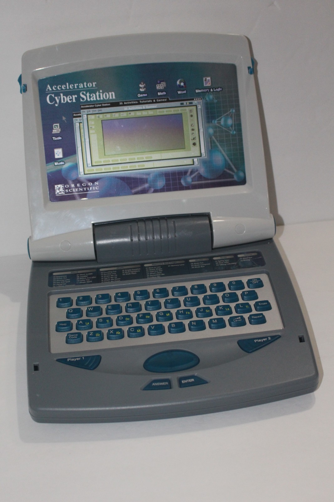 Vintage Oregon Scientific Learning Computer Accelerator Cyber Station For Kids