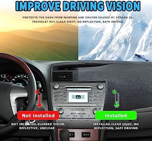 POSAID for Toyota Camry Dash Cover 2011 2010 2009 2008 2007 Dashboard Cover M…