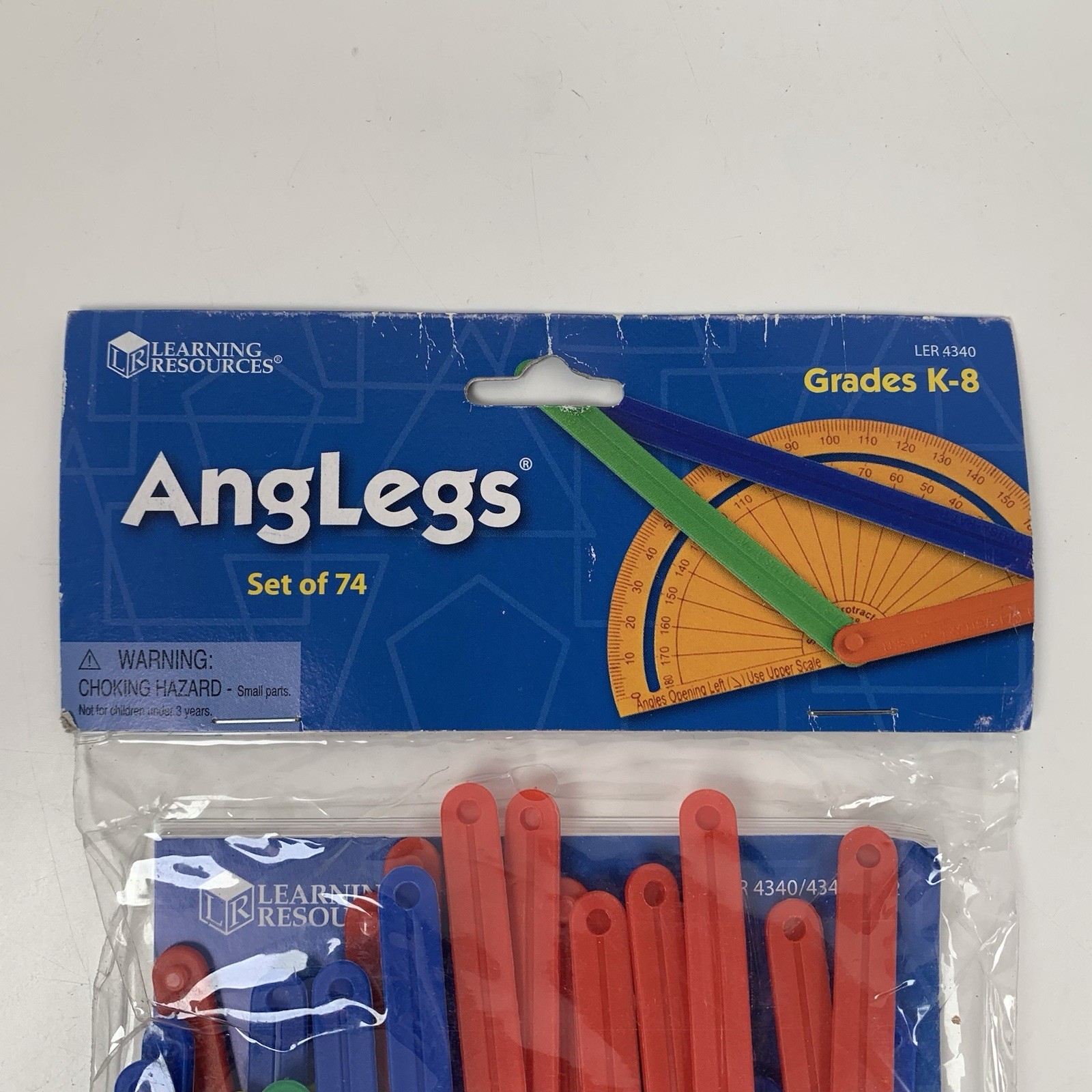 Learning Resources AngLegs Math Kids Set 74 Pieces Geometry Education Fun K-8
