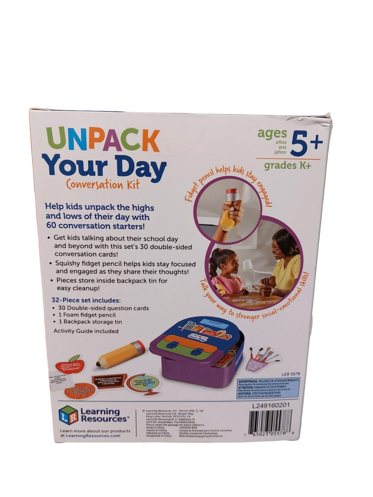 Learning Resources Unpack Your Day Conversation Kit 32 pcs Develop Skill Ages 5+