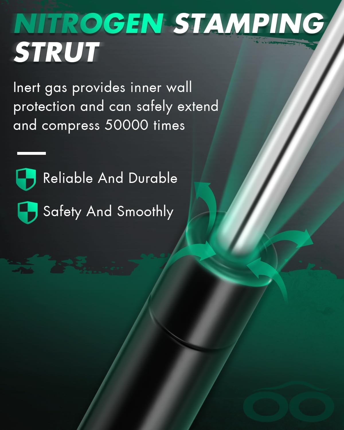 SCITOO Liftgate Window Glass Struts fit for Cadillac for Escalade 2000, Lift Sup