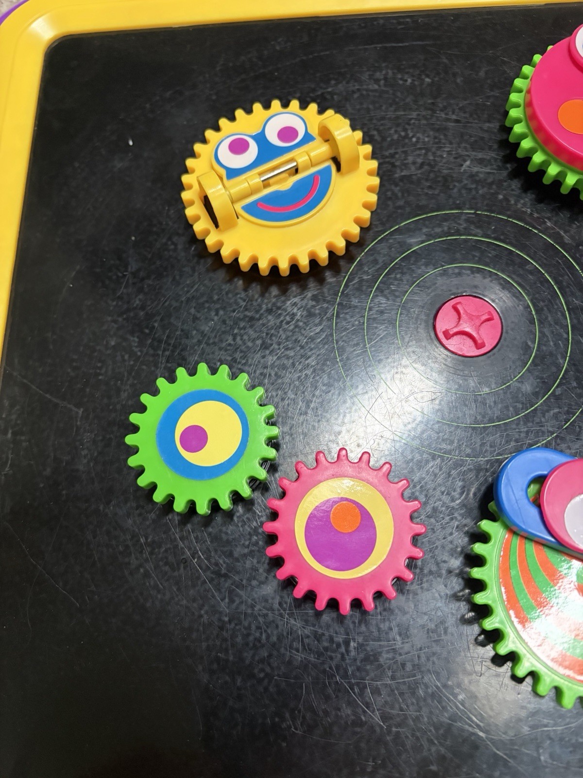 Vintage 1997 Tomy Magnetic Toy Stem Sensory With 6 Gears – Works
