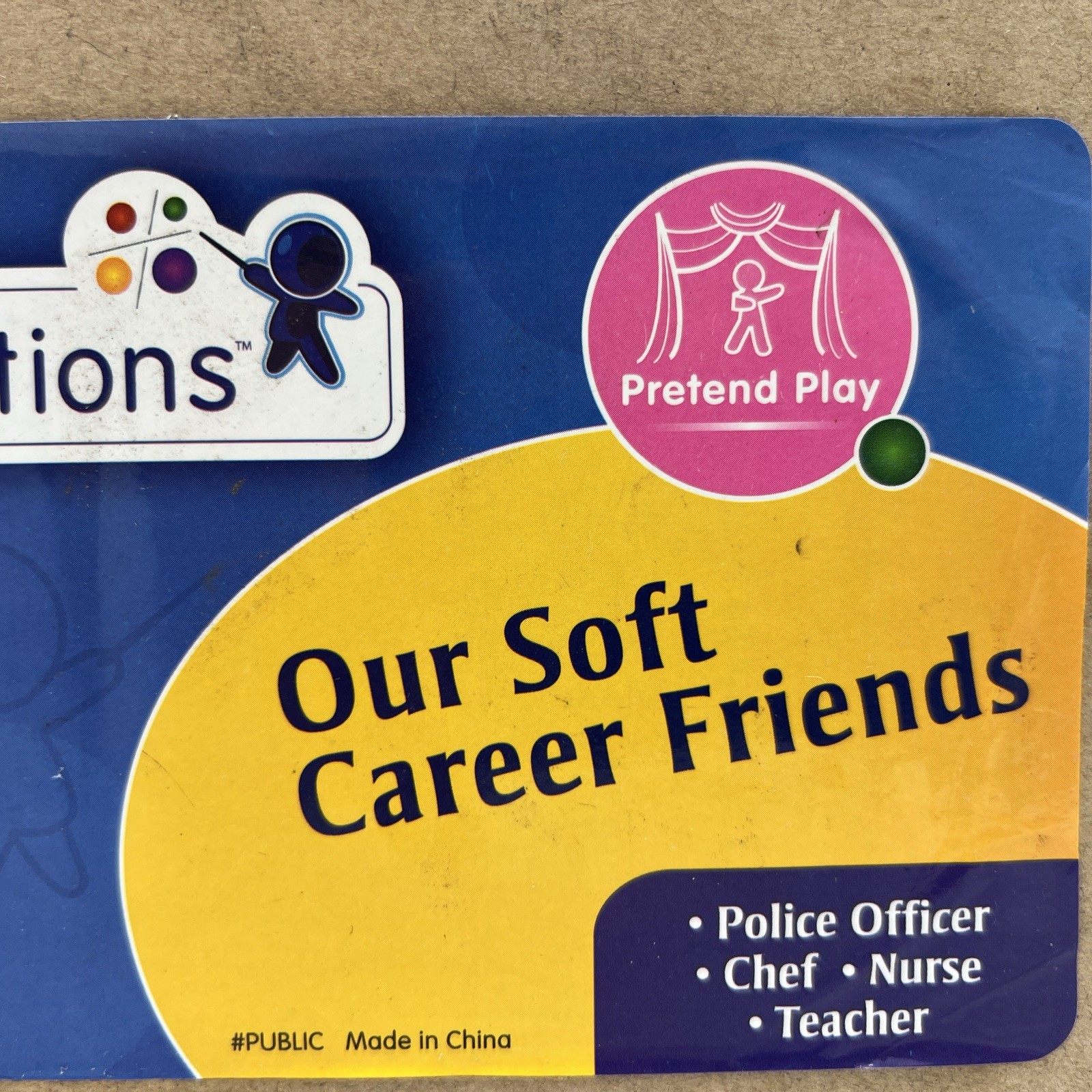 Excellerations Our Soft Career Friends Set Of 4 toy New