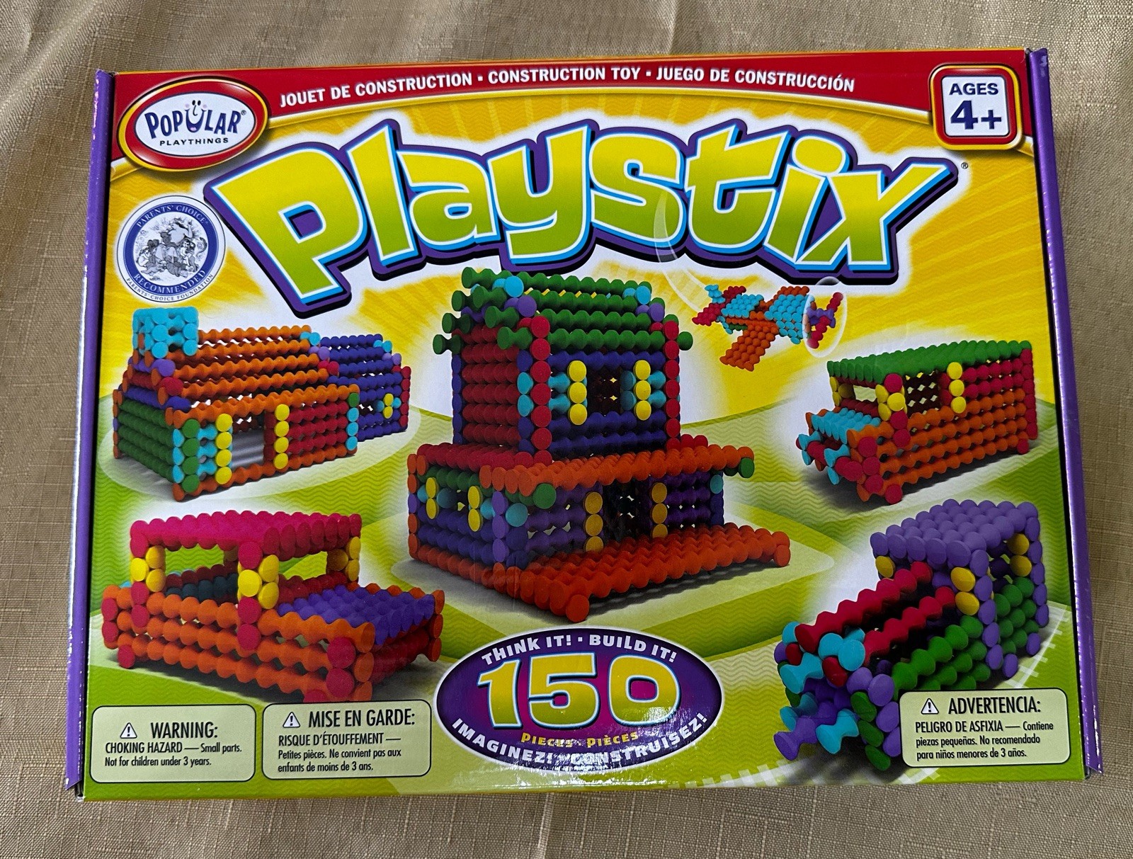 Popular Playthings Playstix 150-Piece Set-NO BOX (Bin9)