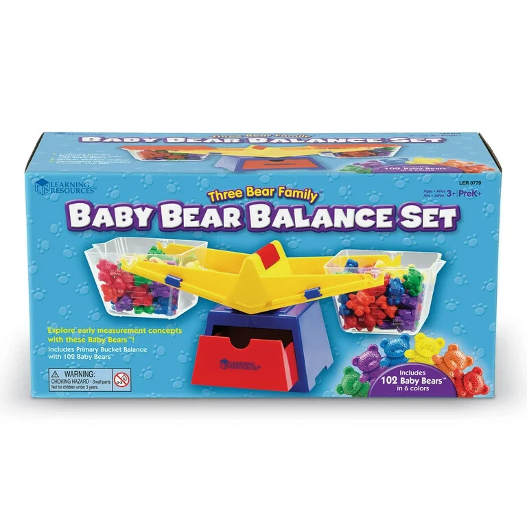 Baby Bear Balance Set Counting Bears Preschool Kindergarten Learning Math Weight