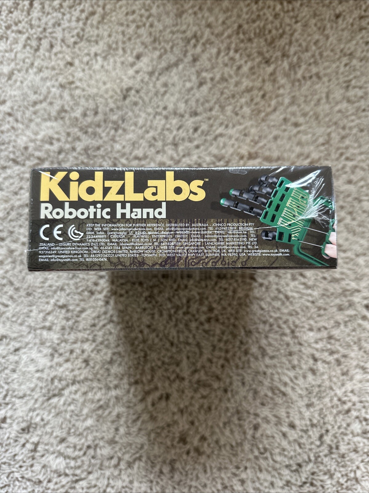 NEW KIDZ LABS, ROBOTIC HAND Science Kit 3774 NIB Sealed w/ light dust