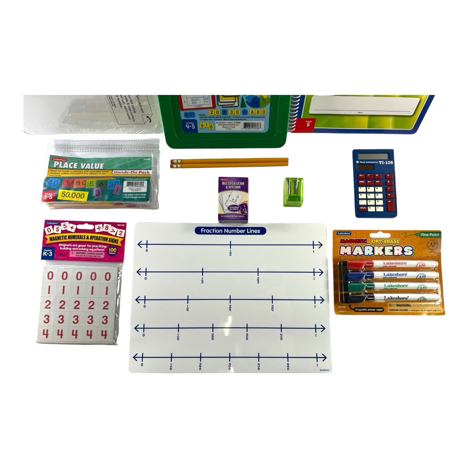 Lakeshore Learning Individual Hands-On Math Kit 5rd Grade New Homeschool