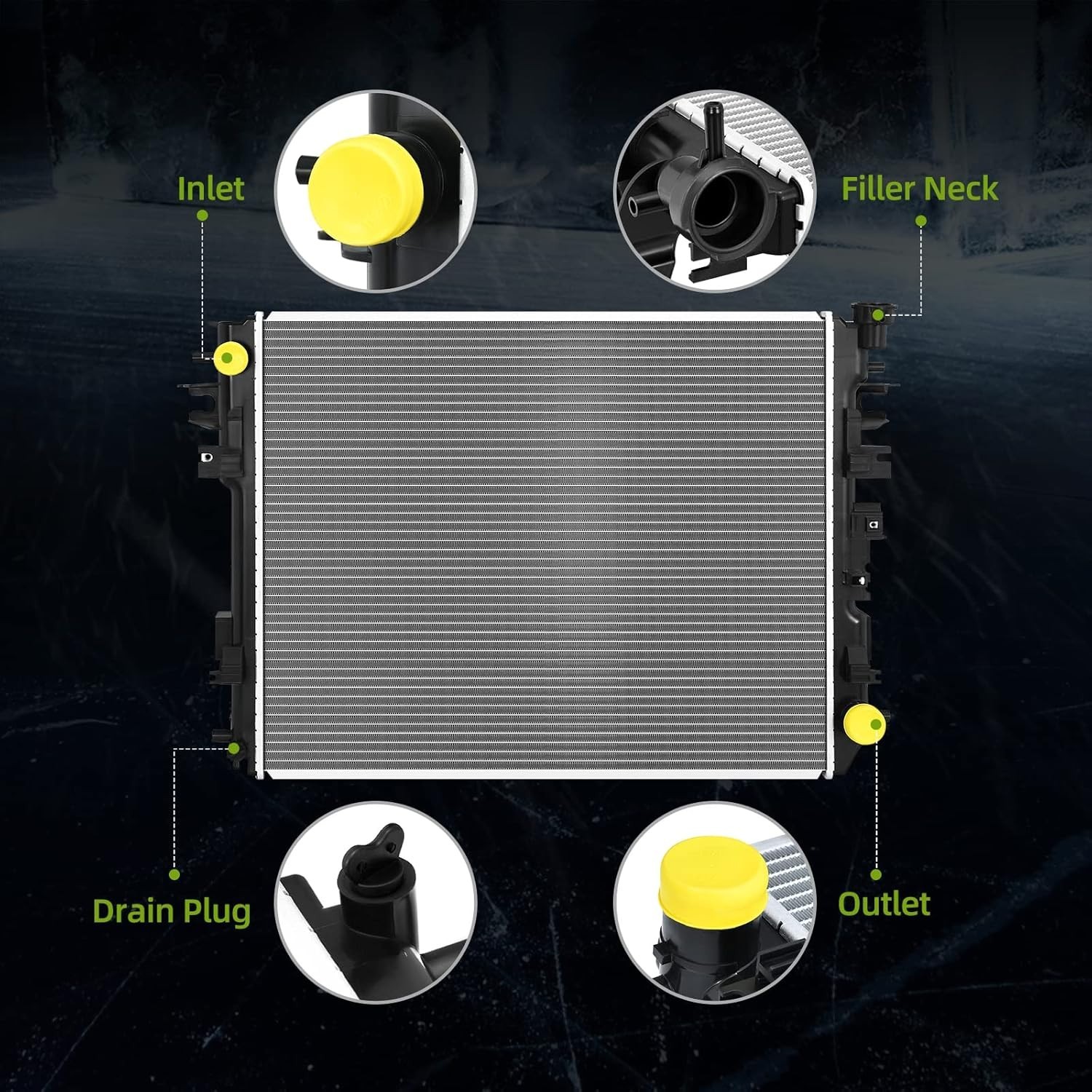 AUTOSAVER88 Radiator Compatible with 2009-2018 Ram 1500 2011-2013 Ram 2500 3500