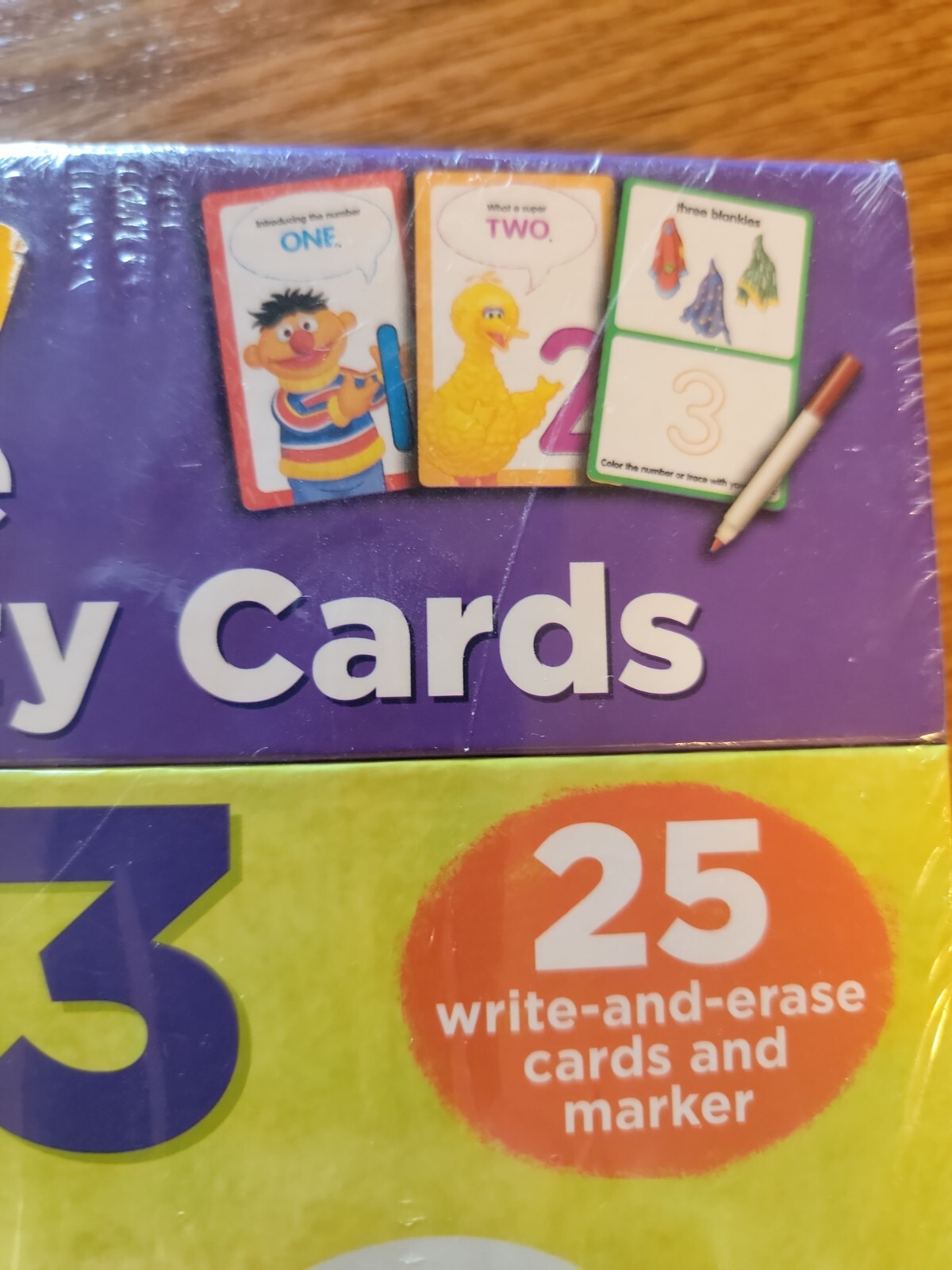 New Sesame Street Deluxe 123 Activity 25 Counting Flash Cards Educational