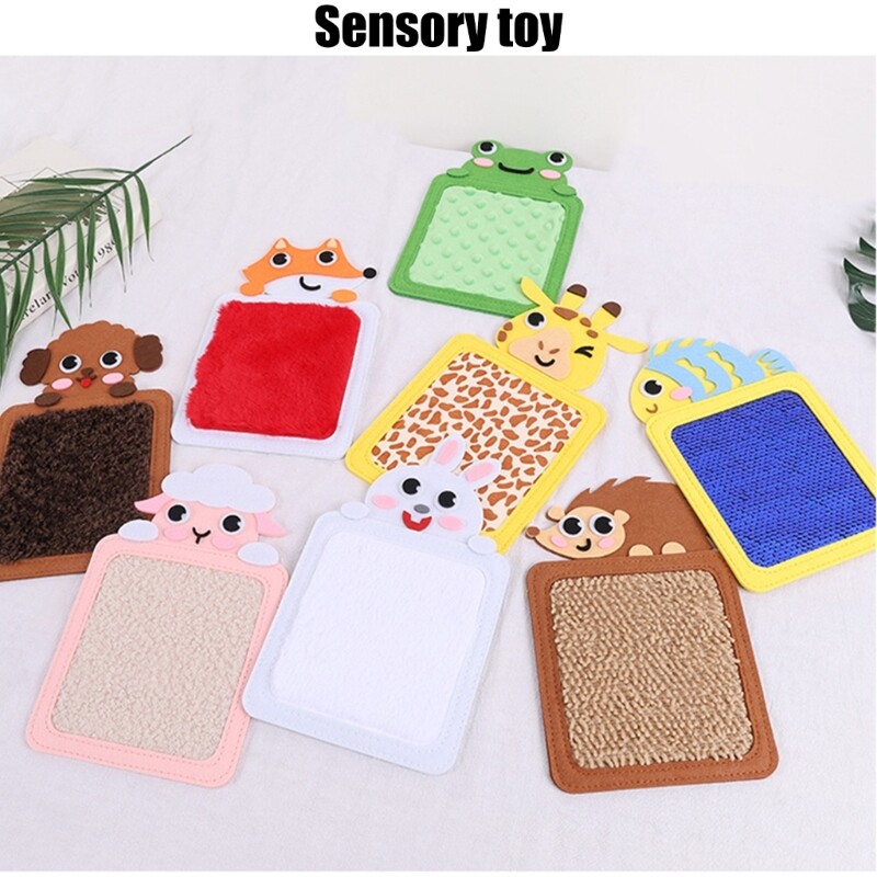 Tactiles Mat Toy Kids Hand-Eye Coordination Cartoon Visual Sensory Board Toy