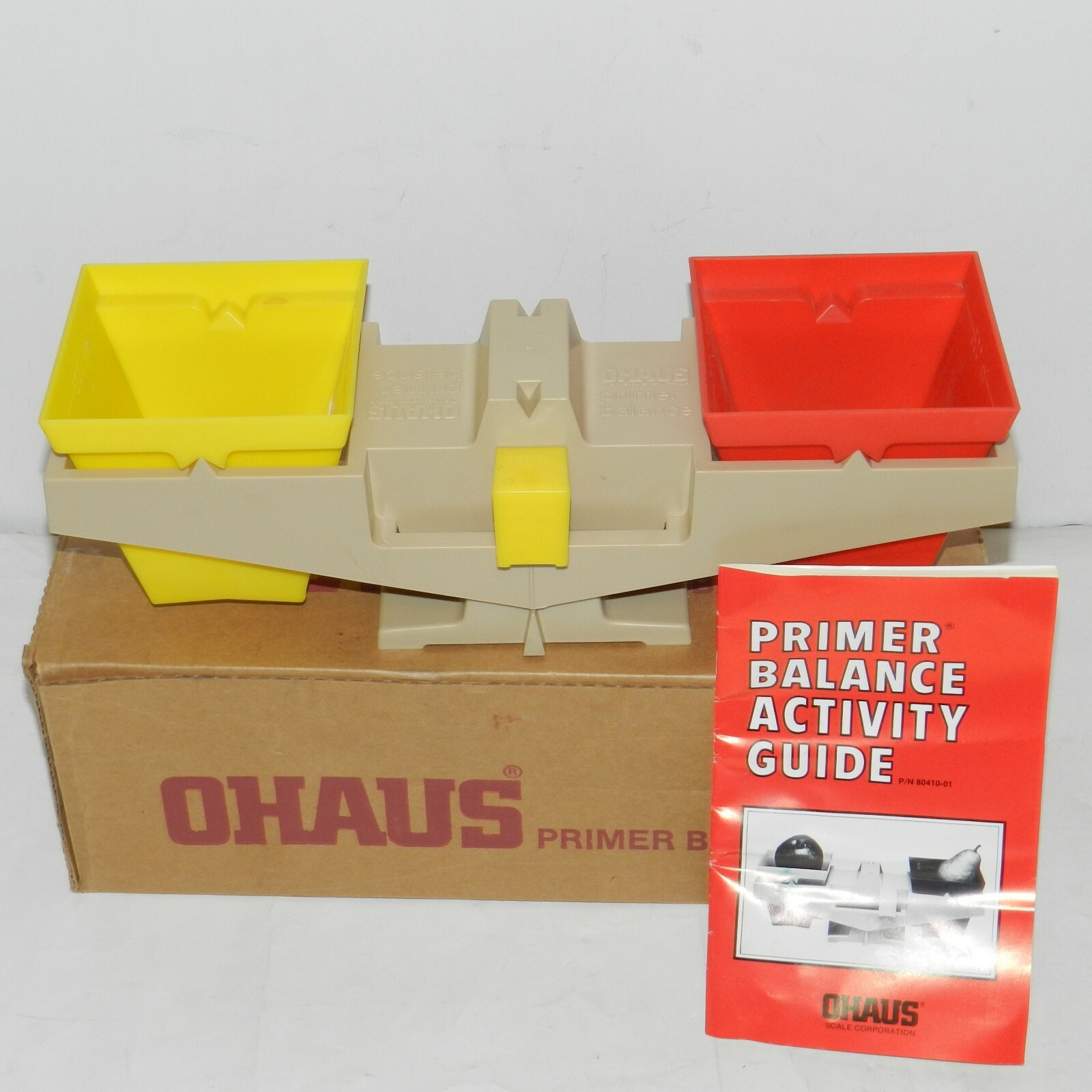 OHAUS Primer Balance Scale Measuring Tool Plastic Red and Yellow NIB