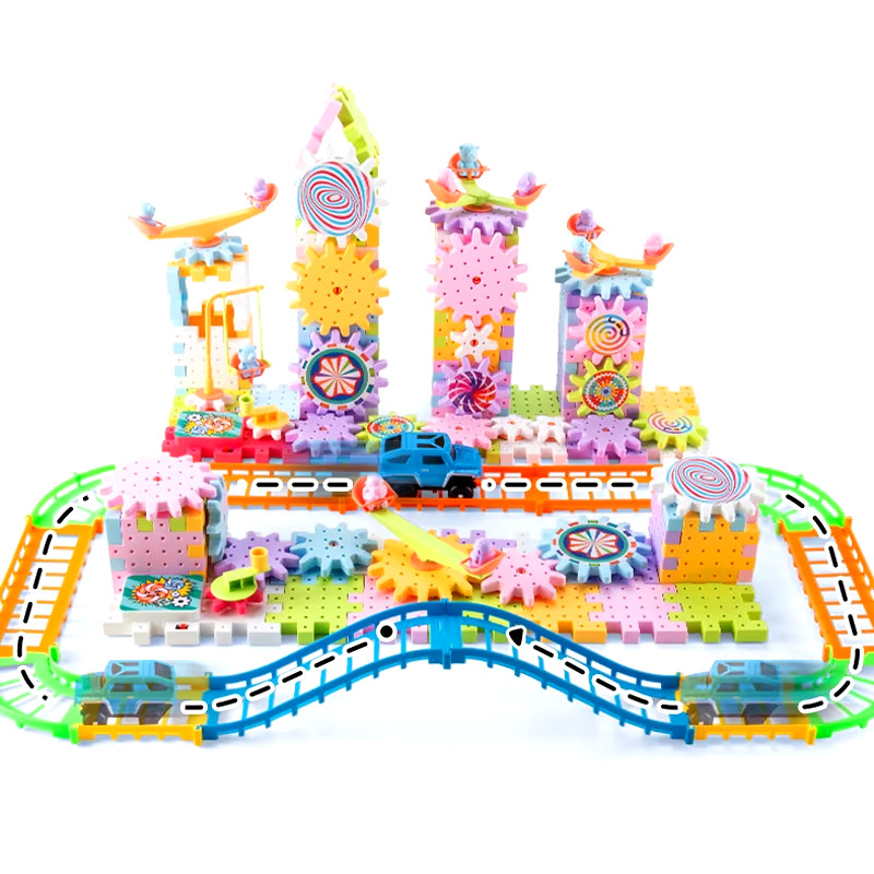Learning Educational Toys for Kids 3D Puzzle Set Baby Plastic Building Kits Toy